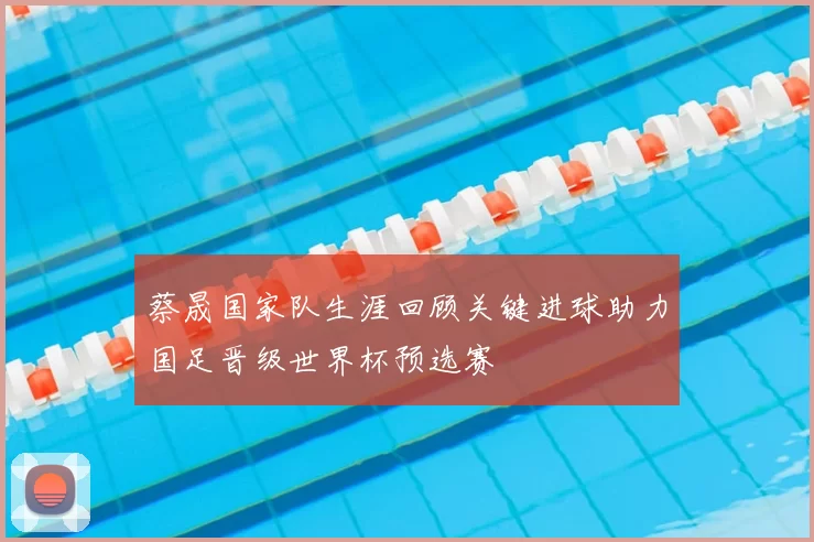 蔡晟国家队生涯回顾关键进球助力国足晋级世界杯预选赛